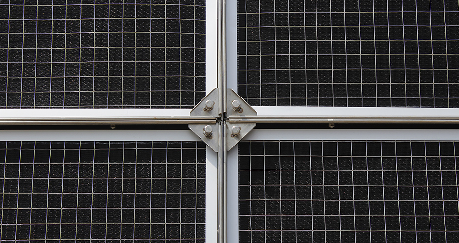 擋沙網(wǎng)過濾墻緊固件，安裝快捷方便。