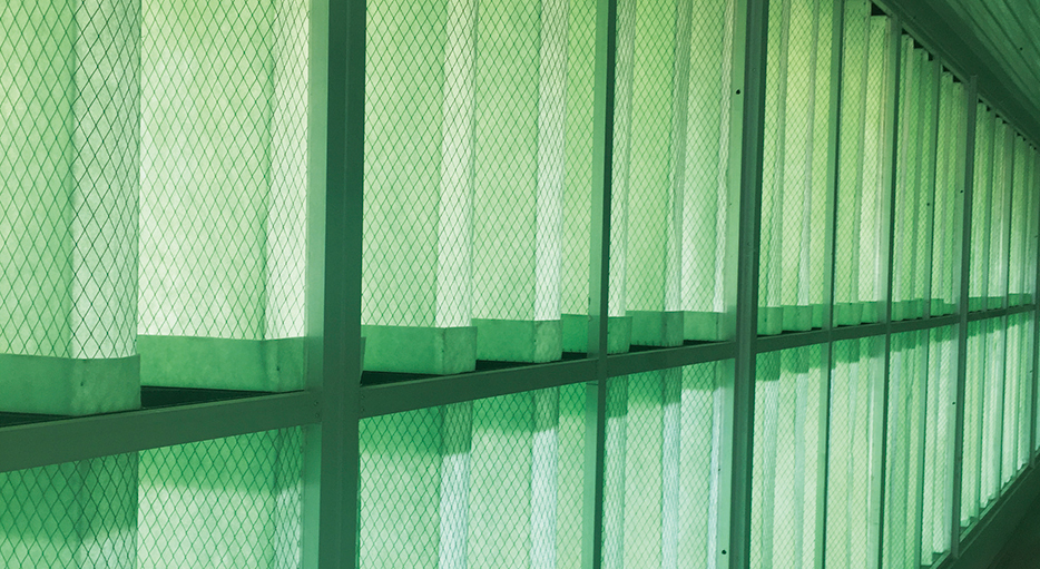 夏津雷集項(xiàng)目Antibio養(yǎng)豬場空氣過濾袋濾墻