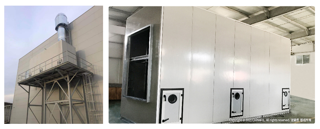 歐洲客戶使用的VOC廢氣過濾箱體
